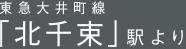 東急大井線「北千束」駅より