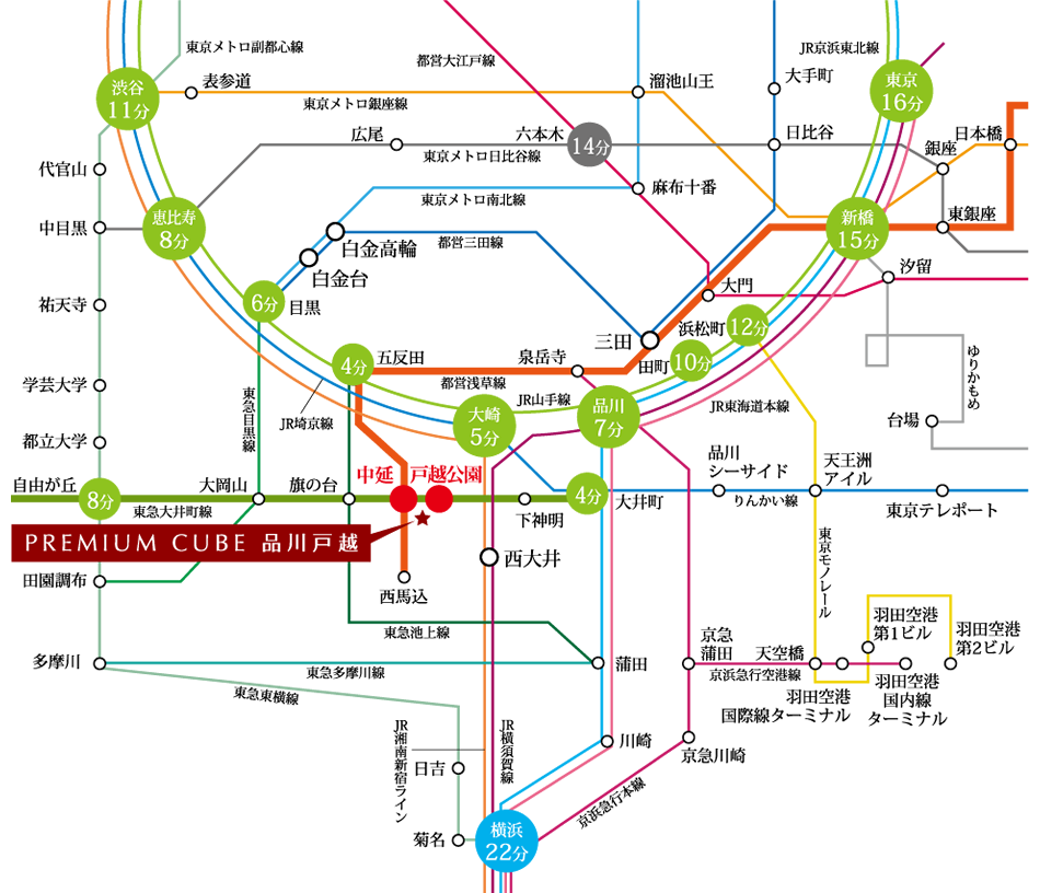 品川駅直通4分のアクセスパワーが実現するストレスフリーなオンタイム。